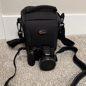 *NICE* Nikon Coolpix L320 Digital Camera 16.1MP 26X Optical Zoom w/ Lowepro Bag!